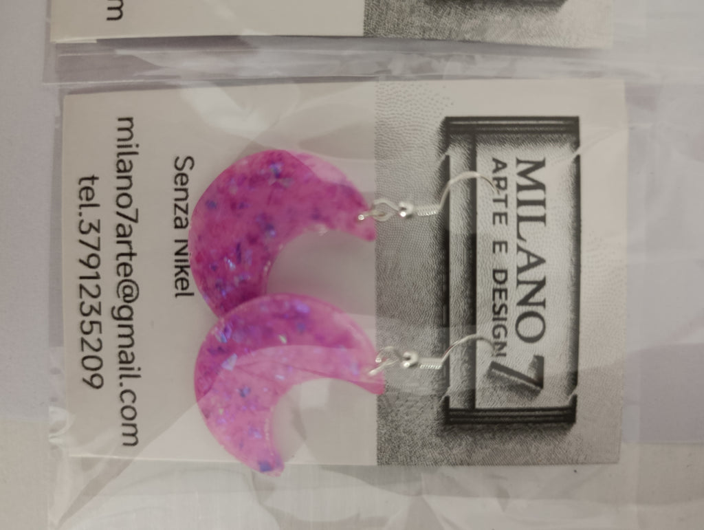 Orecchini in resina e argento 925 senza nikel