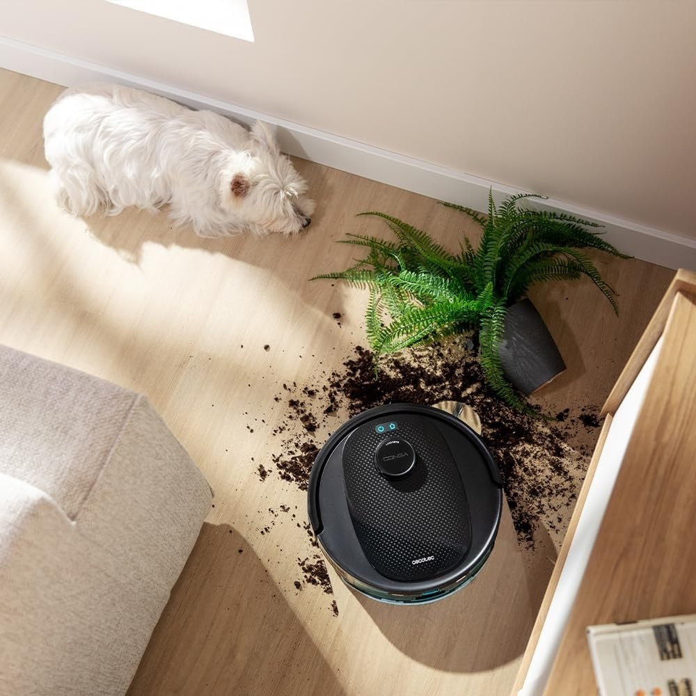Robot aspirapolvere lavapavimenti Cecotec Conga Y80 X Treme con navigazione laser 13.000 Pa di potenza di aspirazione