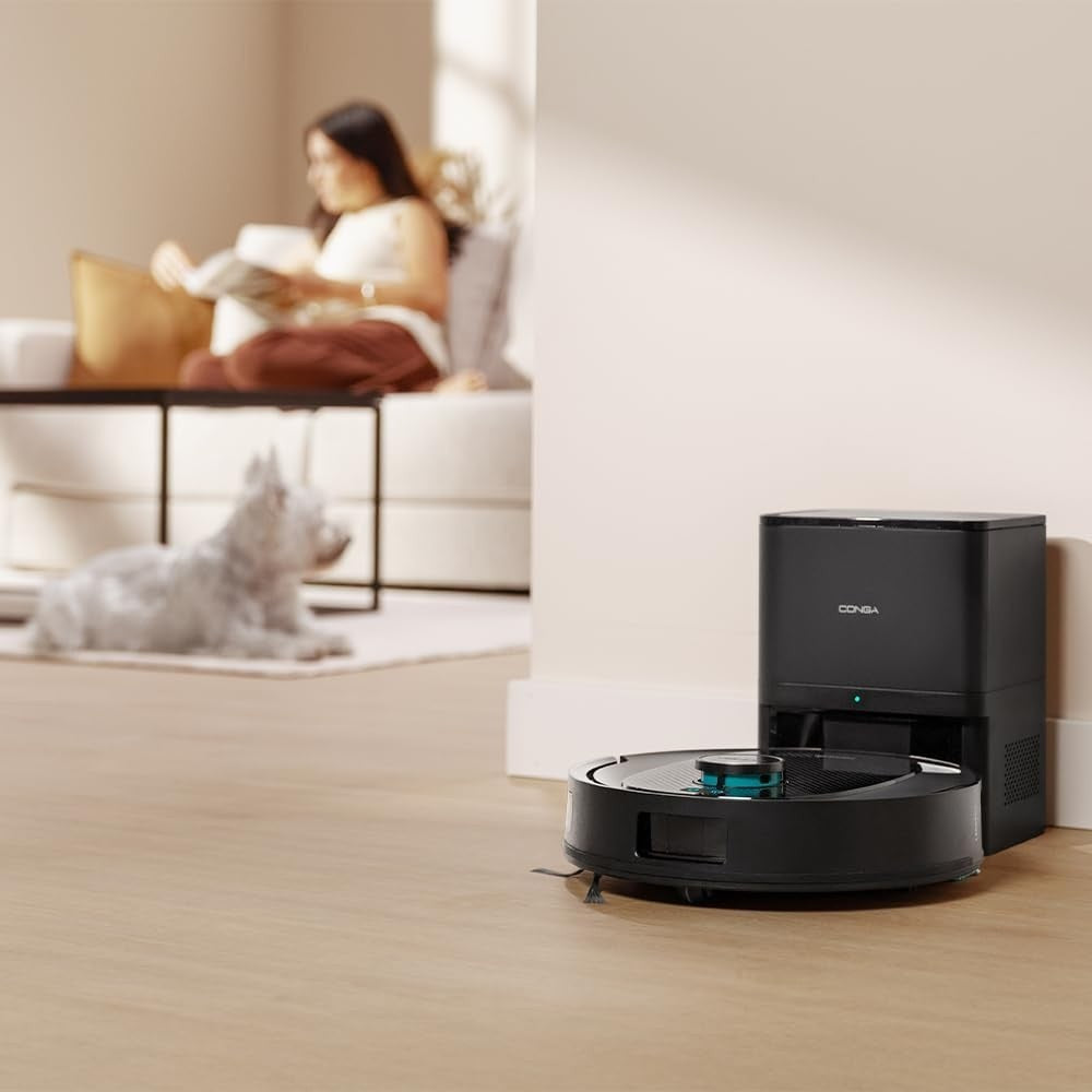 Robot aspirapolvere lavapavimenti Cecotec Conga Y80 X Treme con navigazione laser 13.000 Pa di potenza di aspirazione