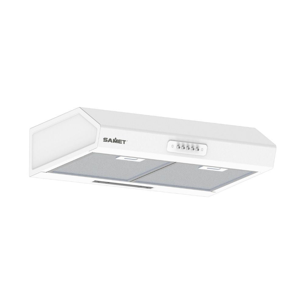 Samet Gruppo cappa sottopensile luce led potenza aspirante 280 m3/h 3 livelli Tornado 60 bianco