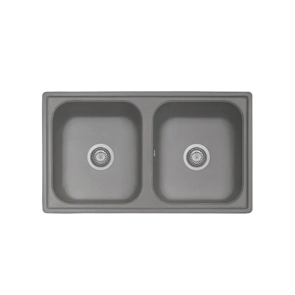 Samet Lavello 86x50 2 vasche Granitovero862vcrp croma