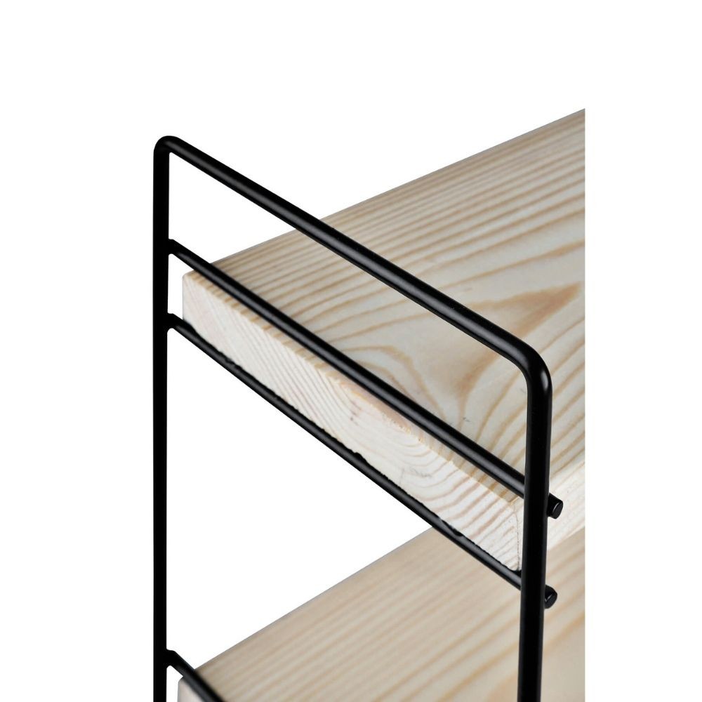 Scaffale Hobby 3 ripiani 40x13x40 nero ASZ1571