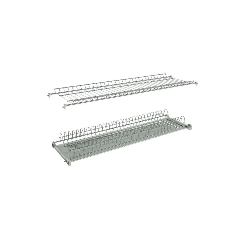 Scolapiatti incasso pensili da 60 cm. con telaio alluminio regolabile