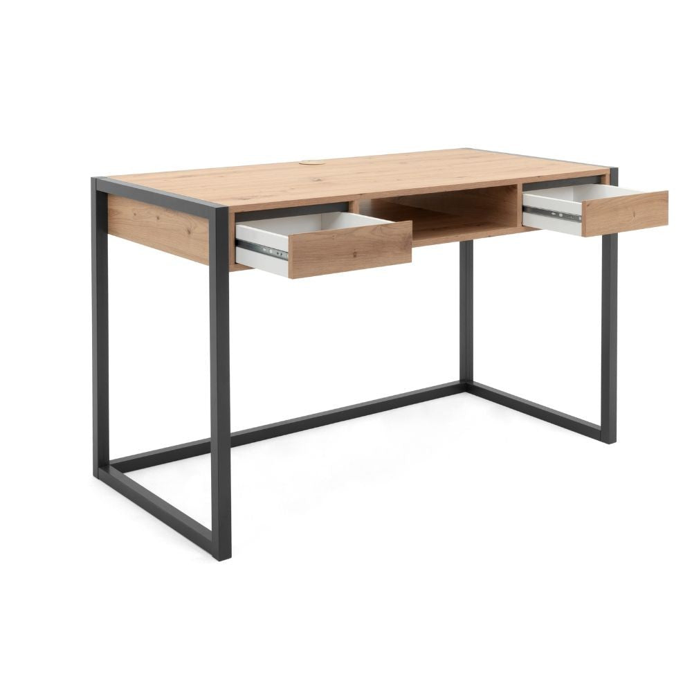 Scrivania Denver 30 L120xP60XH75 quercia antracite