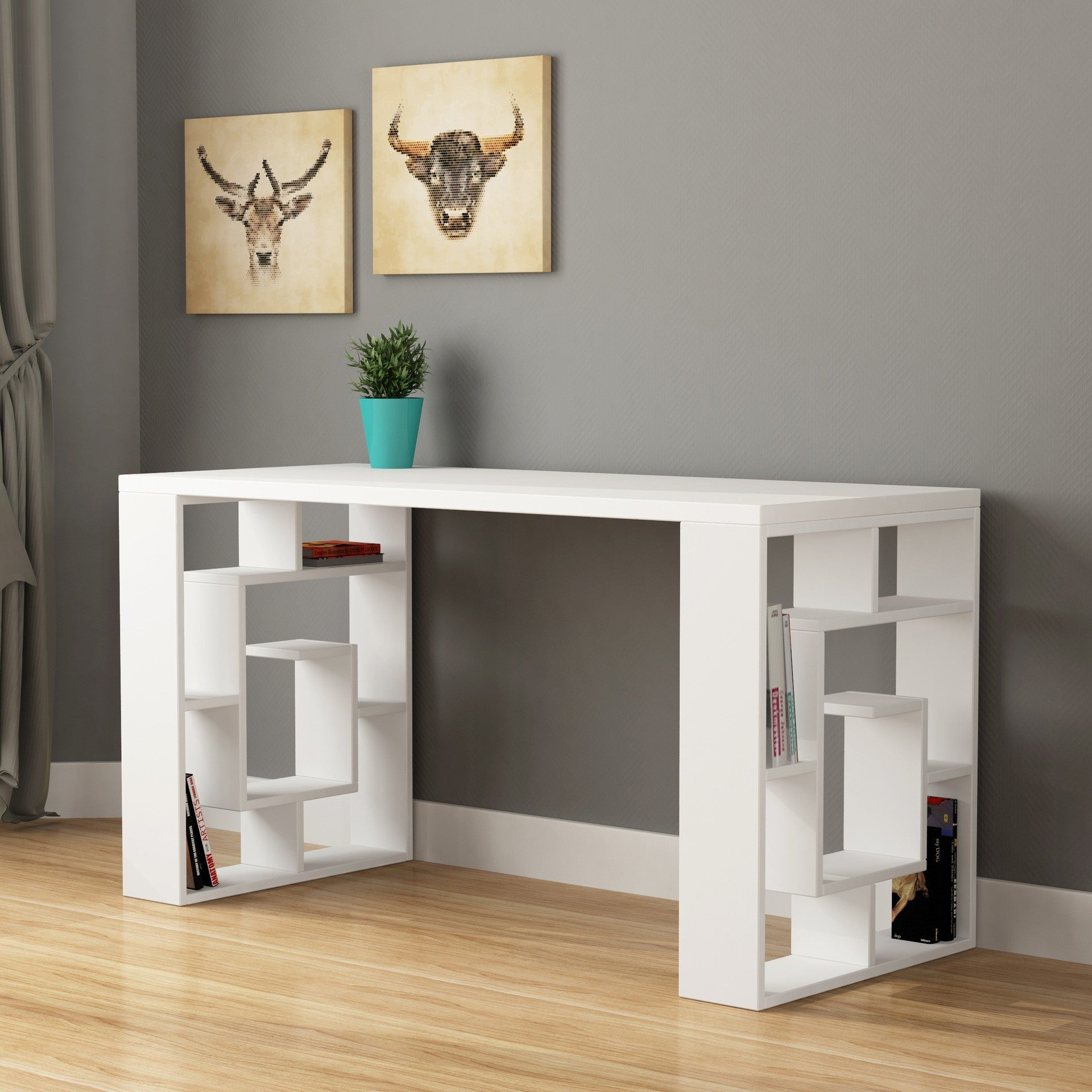 Scrivania Labirent colore bianco