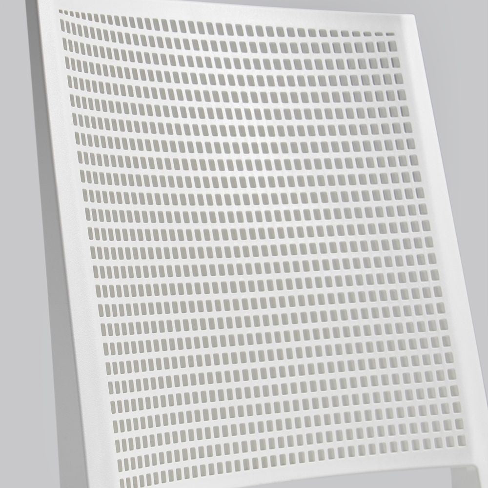 Sedia Grid polipropilene grigio set 4 pezzi