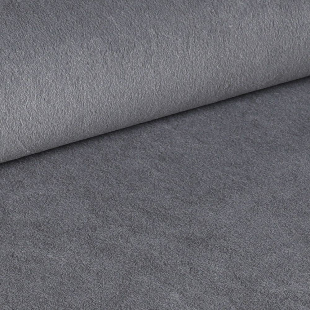 Sedia Vika in tessuto Anka 5 grigio con piedini neri set 4 pezzi