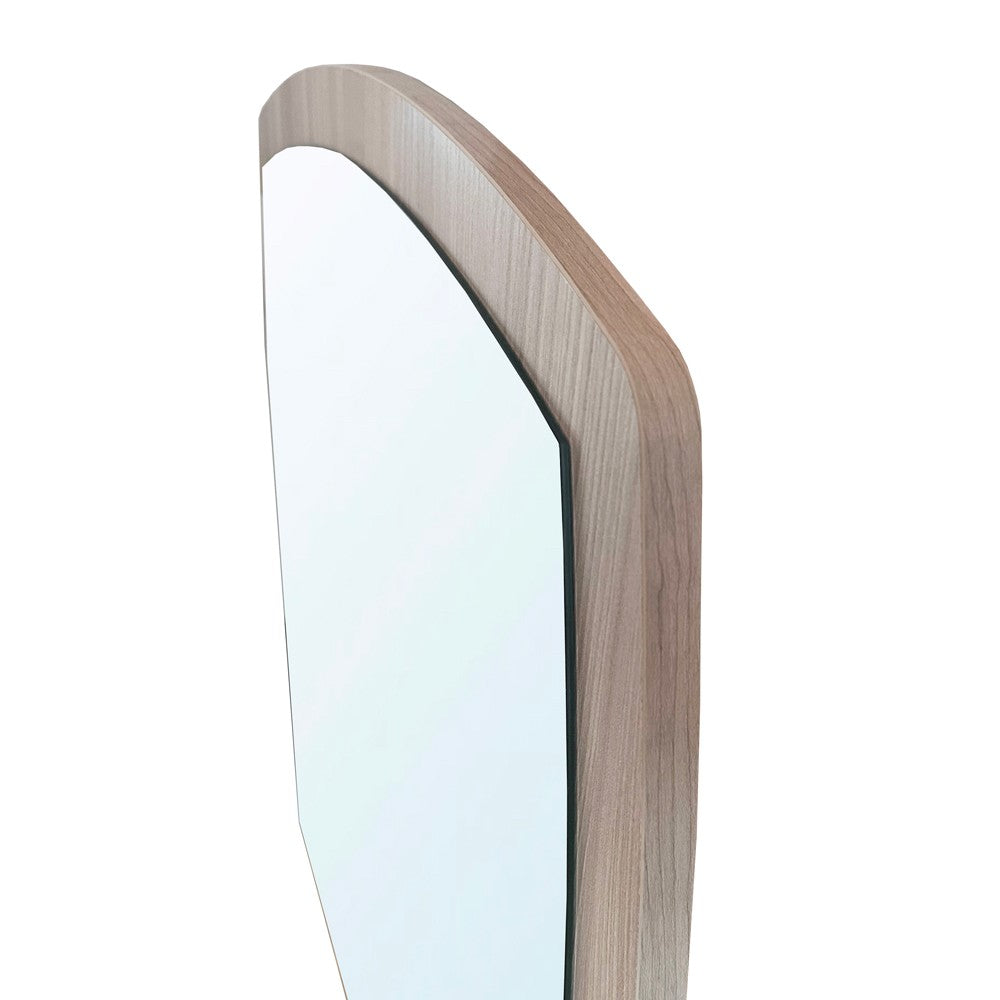 Specchiera Anders con cornice olmo 70x80
