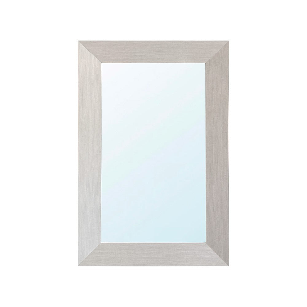 Specchiera Loto rettangolare con cornice larice beige 102x65 cm.