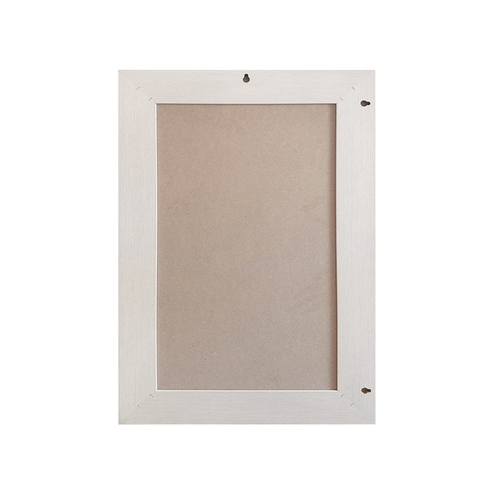Specchiera Loto rettangolare con cornice larice beige 102x65 cm.