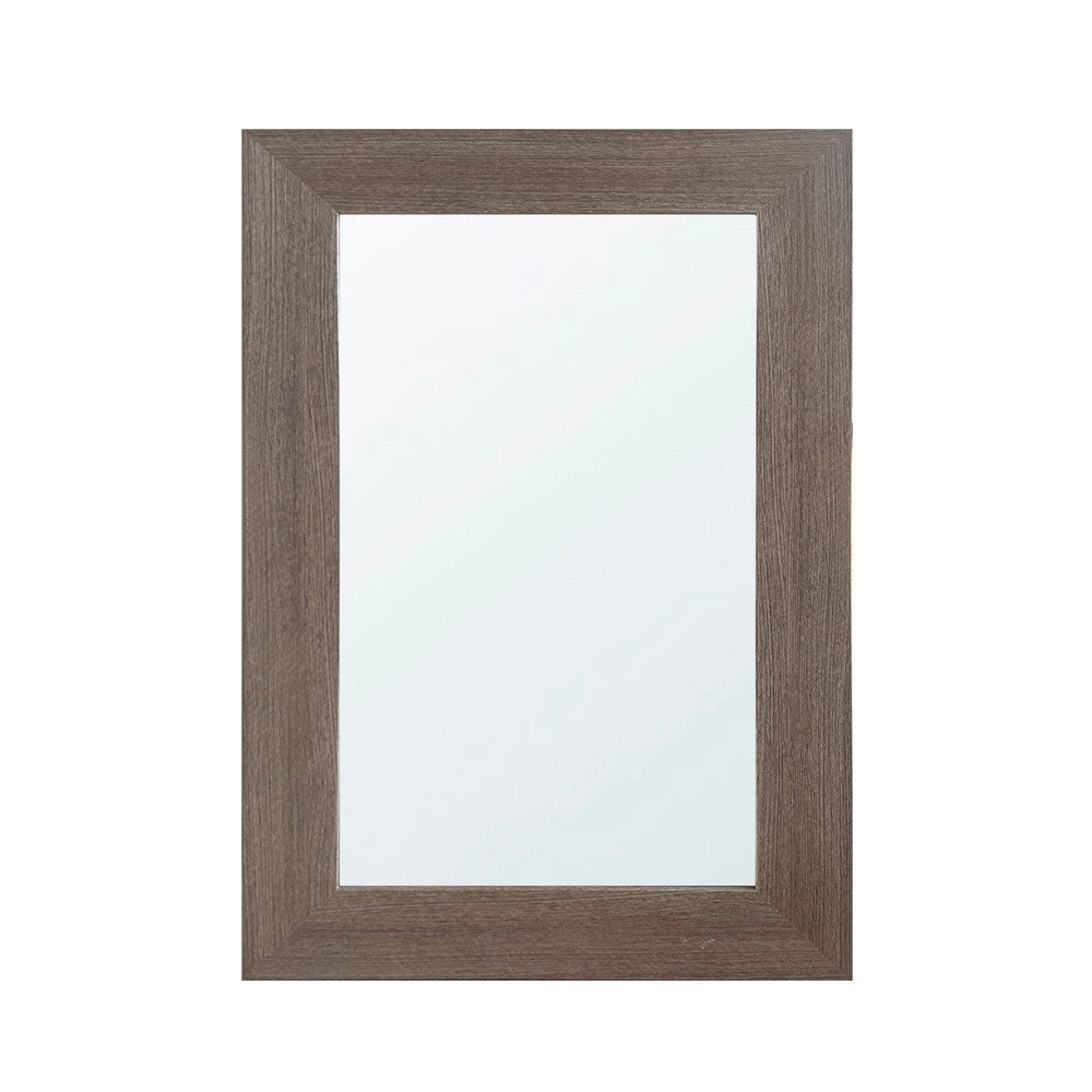 Specchiera Loto rettangolare con cornice larice grigio 102x65 cm.