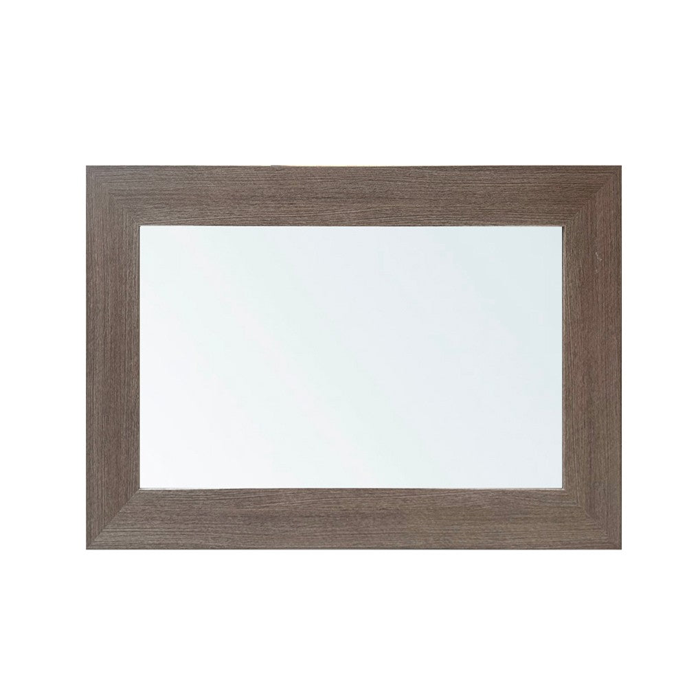 Specchiera Loto rettangolare con cornice larice grigio 102x65 cm.