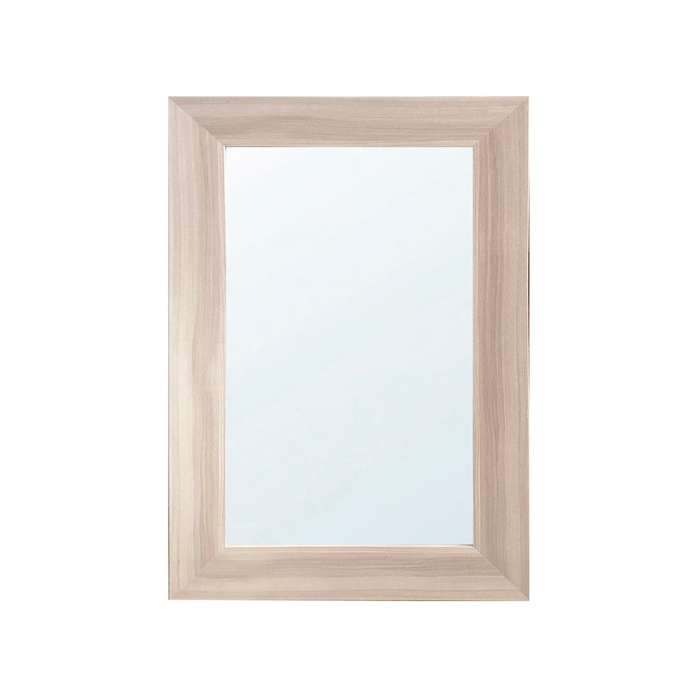 Specchiera Loto rettangolare con cornice olmo natura 102x65 cm.