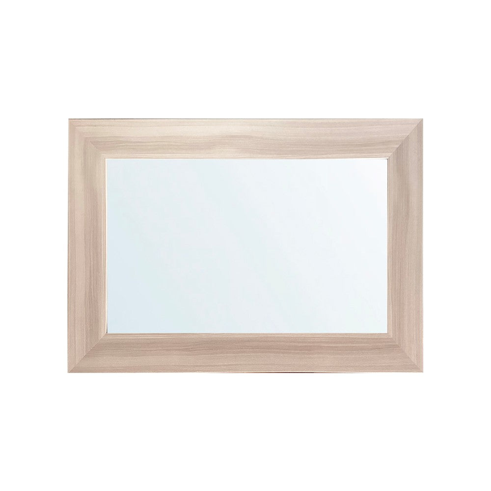 Specchiera Loto rettangolare con cornice olmo natura 102x65 cm.