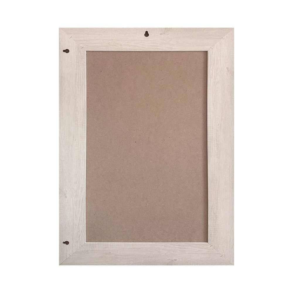Specchiera Loto rettangolare con cornice rovere bianco 102x65 cm.