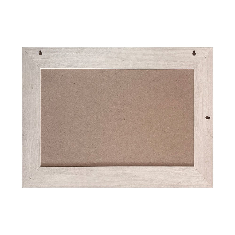 Specchiera Loto rettangolare con cornice rovere bianco 102x65 cm.