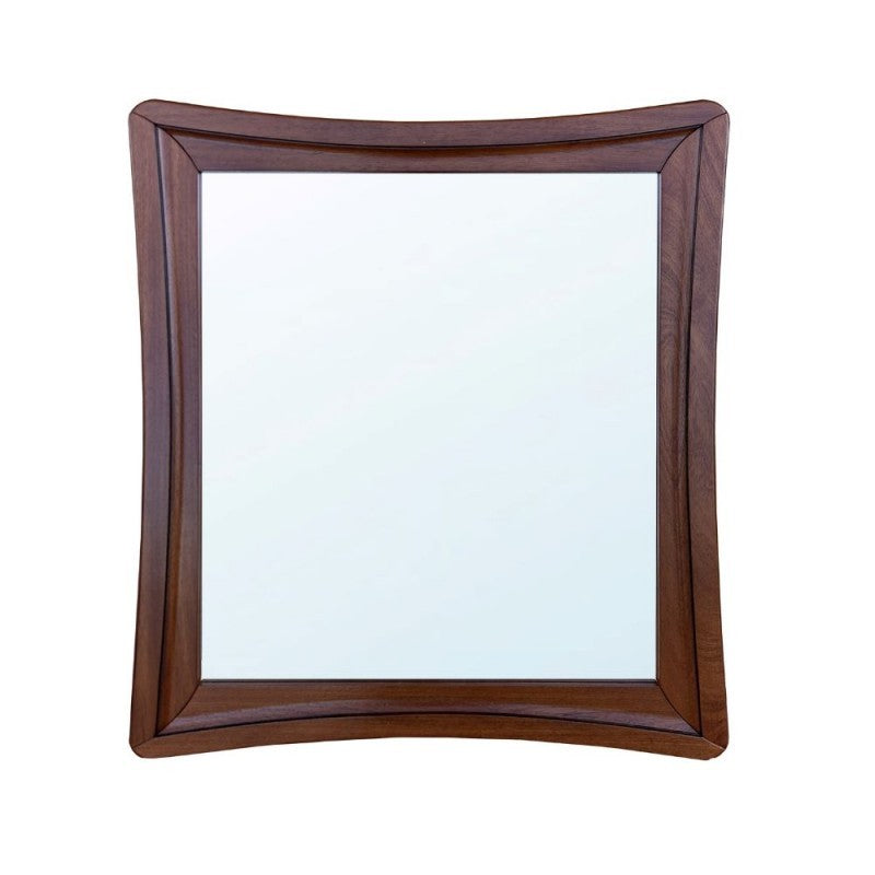 Specchiera Maria con cornice in legno colore noce