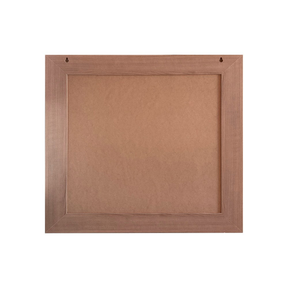 Specchiera quadrata Plana 90x90 cm con cornice in larice cherry