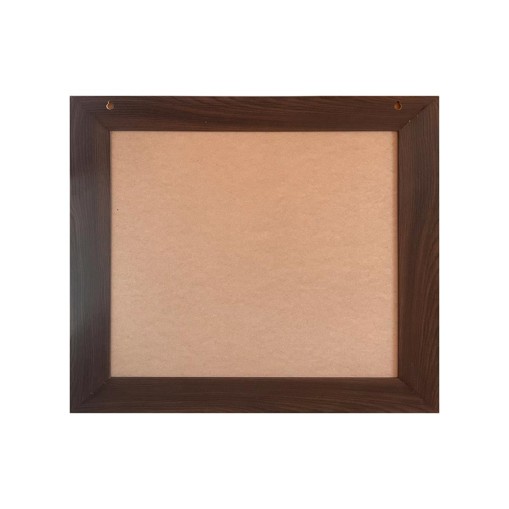 Specchiera quadrata Plana 90x90 cm con cornice in olmo dark