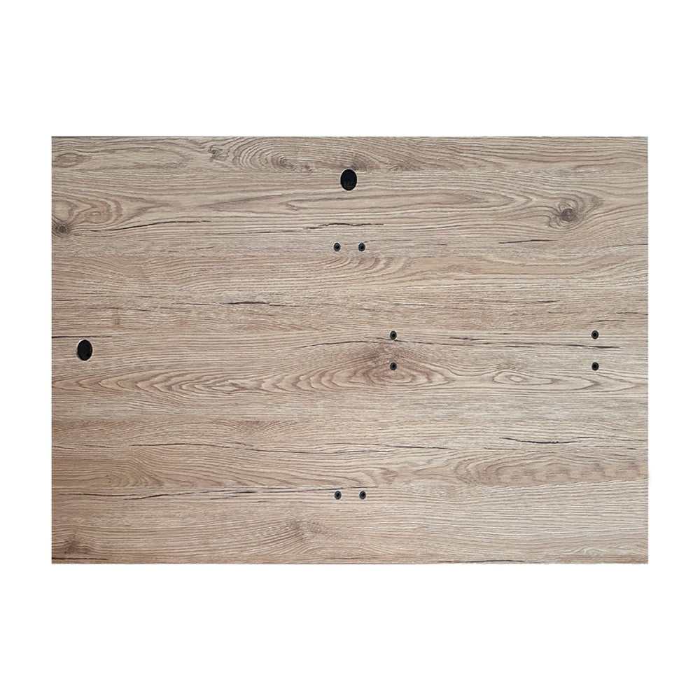 Specchiera rettangolare 0663 con cornice rovere 105x60 cm.