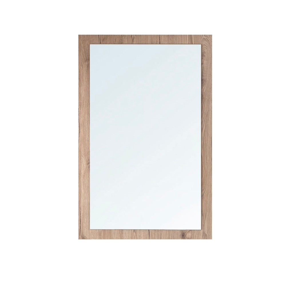 Specchiera rettangolare 0663 con cornice rovere 105x60 cm.