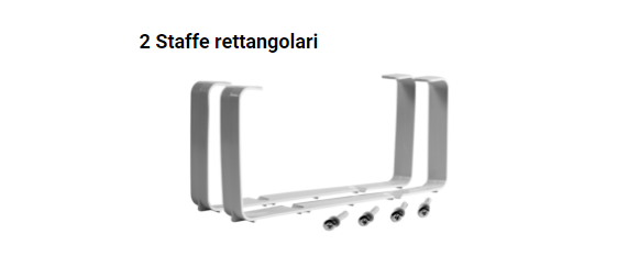 Staffe di fissaggio rettangolari BVSTAF229