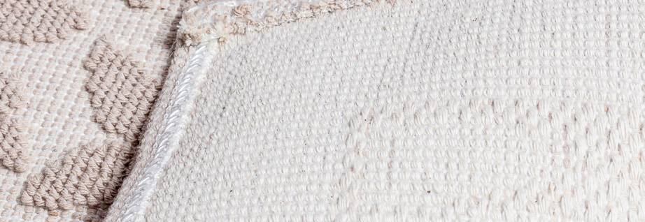 Tappeto sardo tipo lana passatoia in cotone cm 50x180 lavabile lavatrice panna - Milano 7 Arte e Design