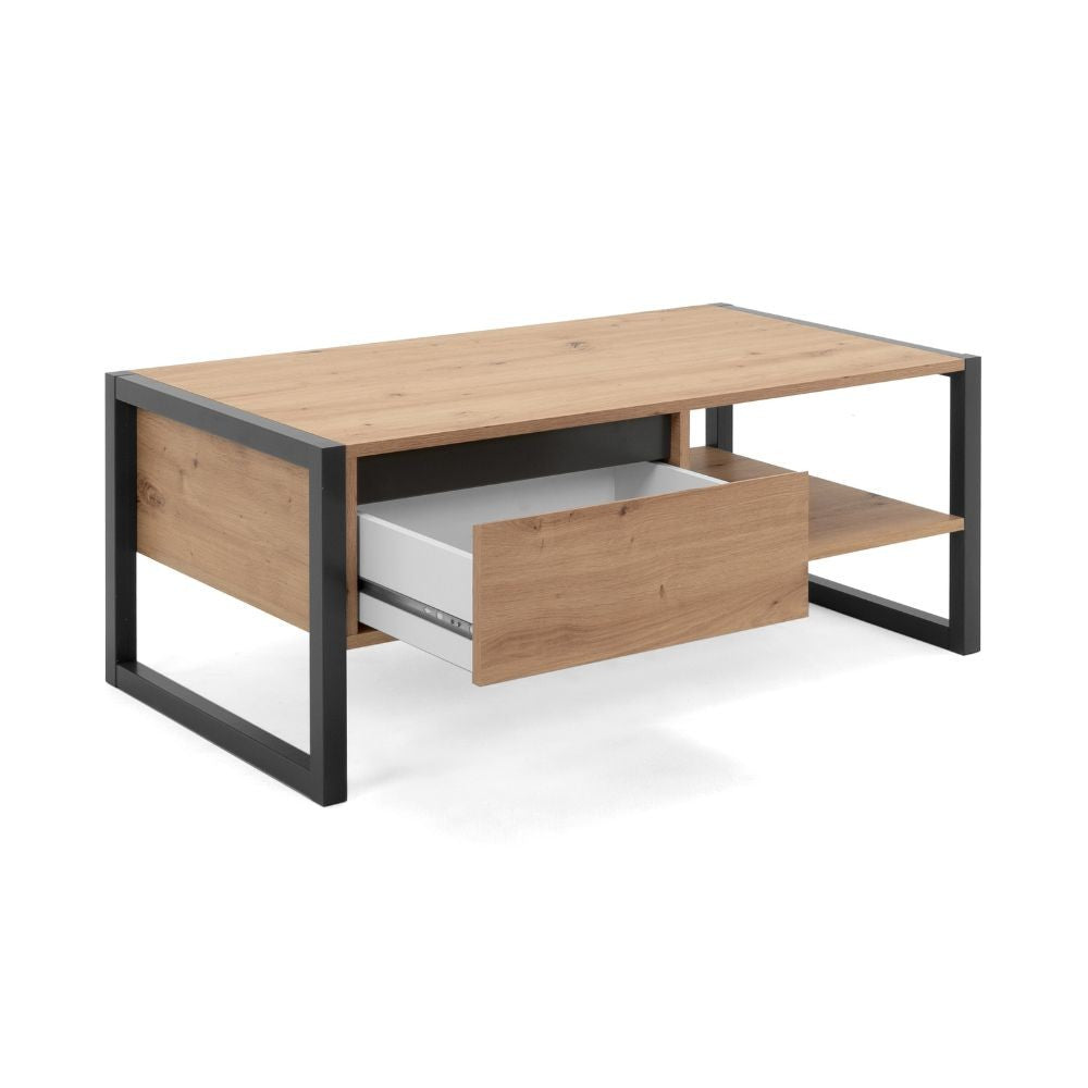 Tavolino da salotto Denver 55 L100xP55XH40 quercia antracite