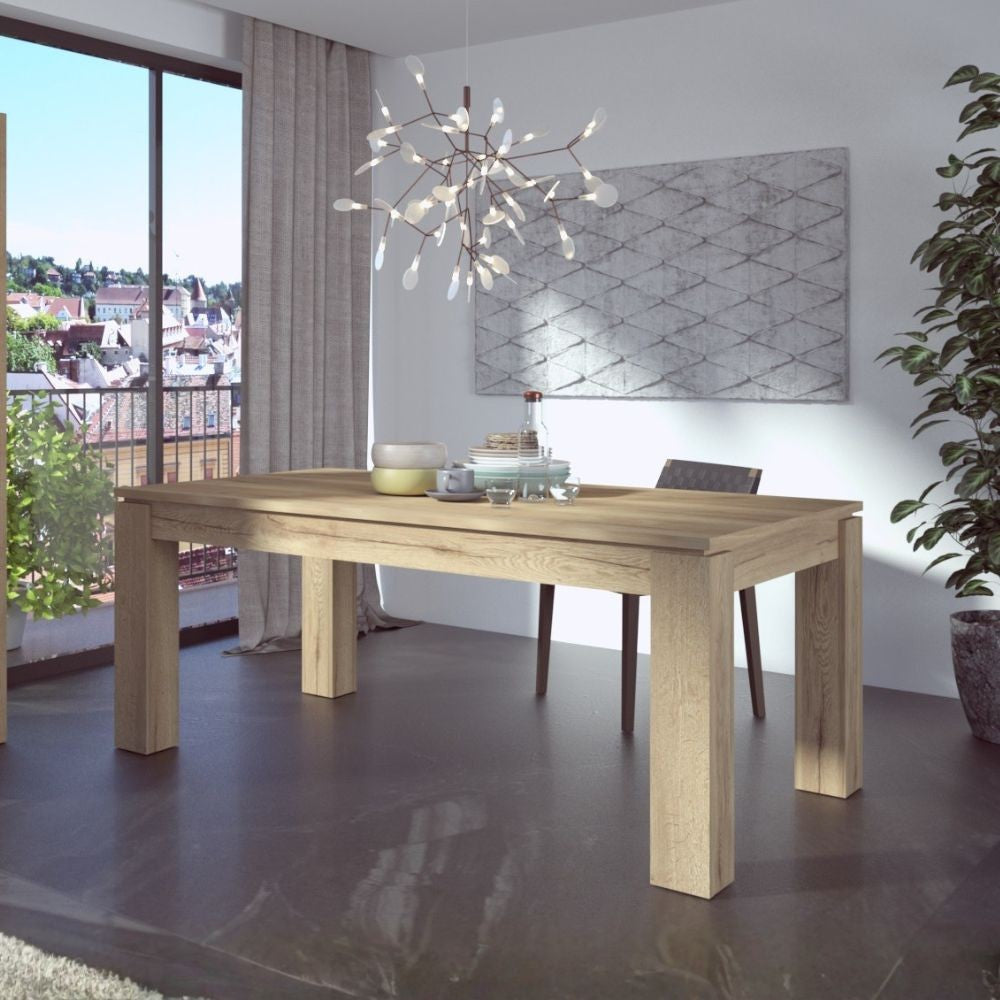 Tavolo allungabile 1475 con allunga centrale 190/235x 90x76 H cm. rovere