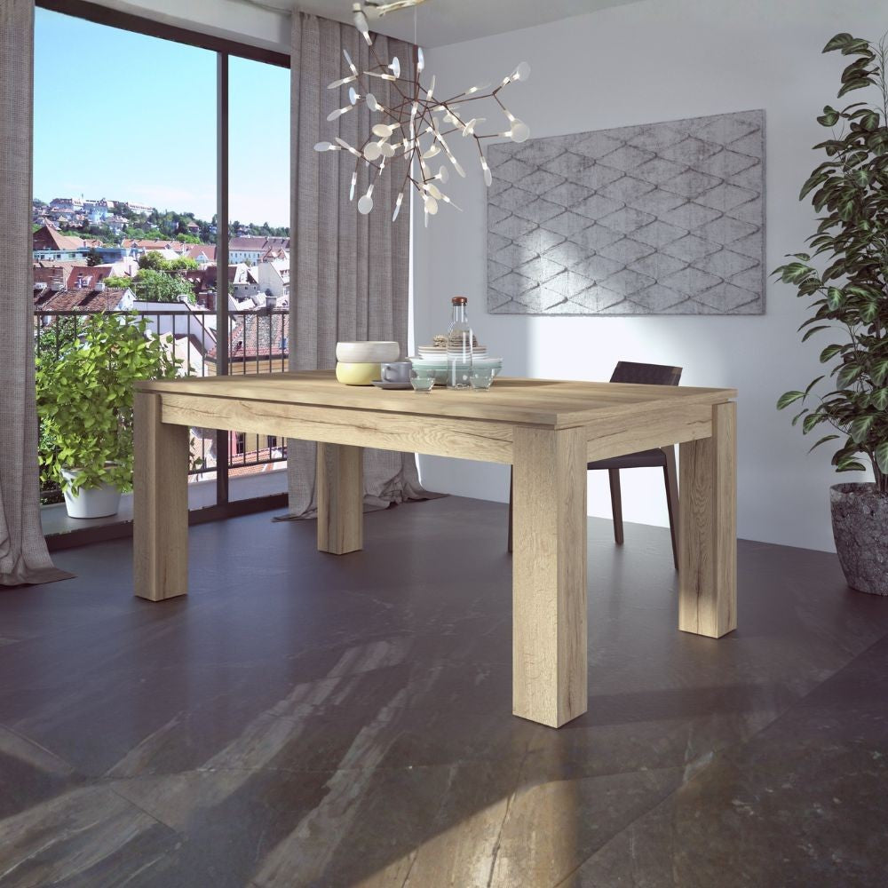 Tavolo allungabile 1475 con allunga centrale 190/235x 90x76 H cm. rovere