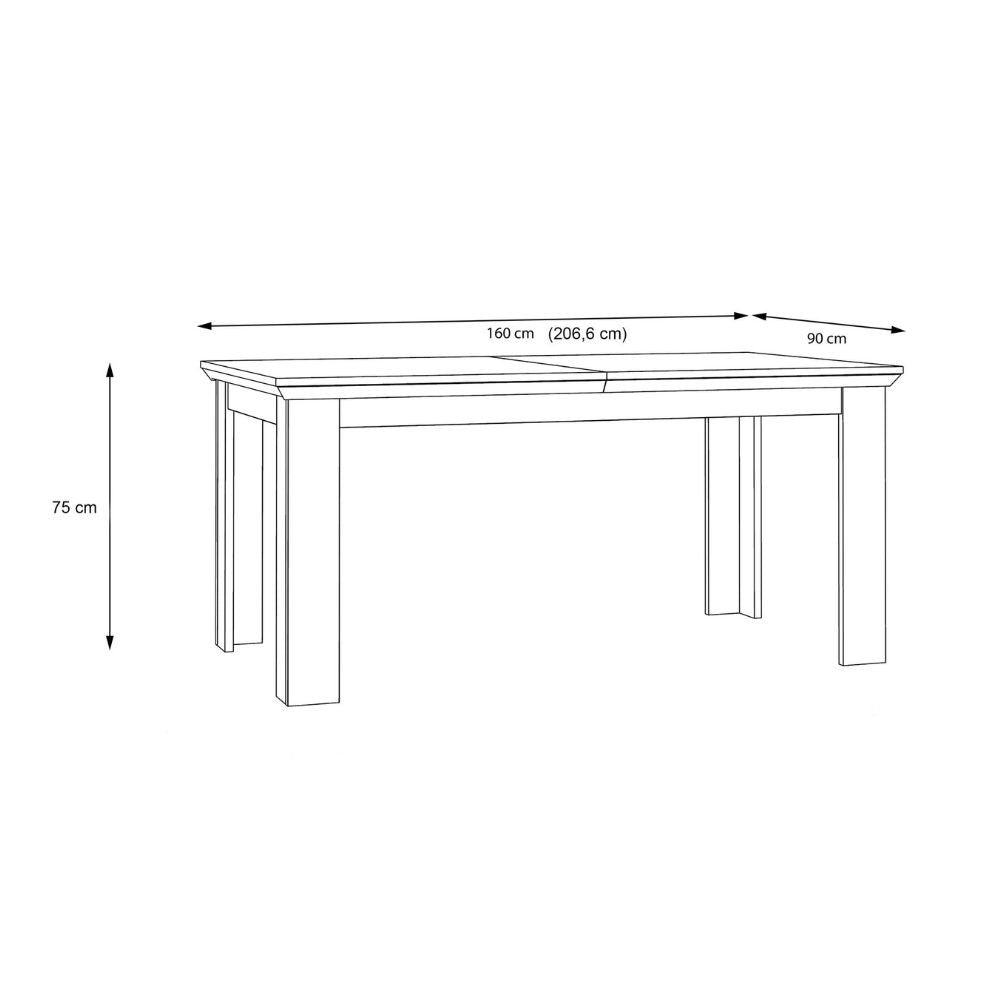 Tavolo allungabile Forma con piano in rovere e struttura bianca