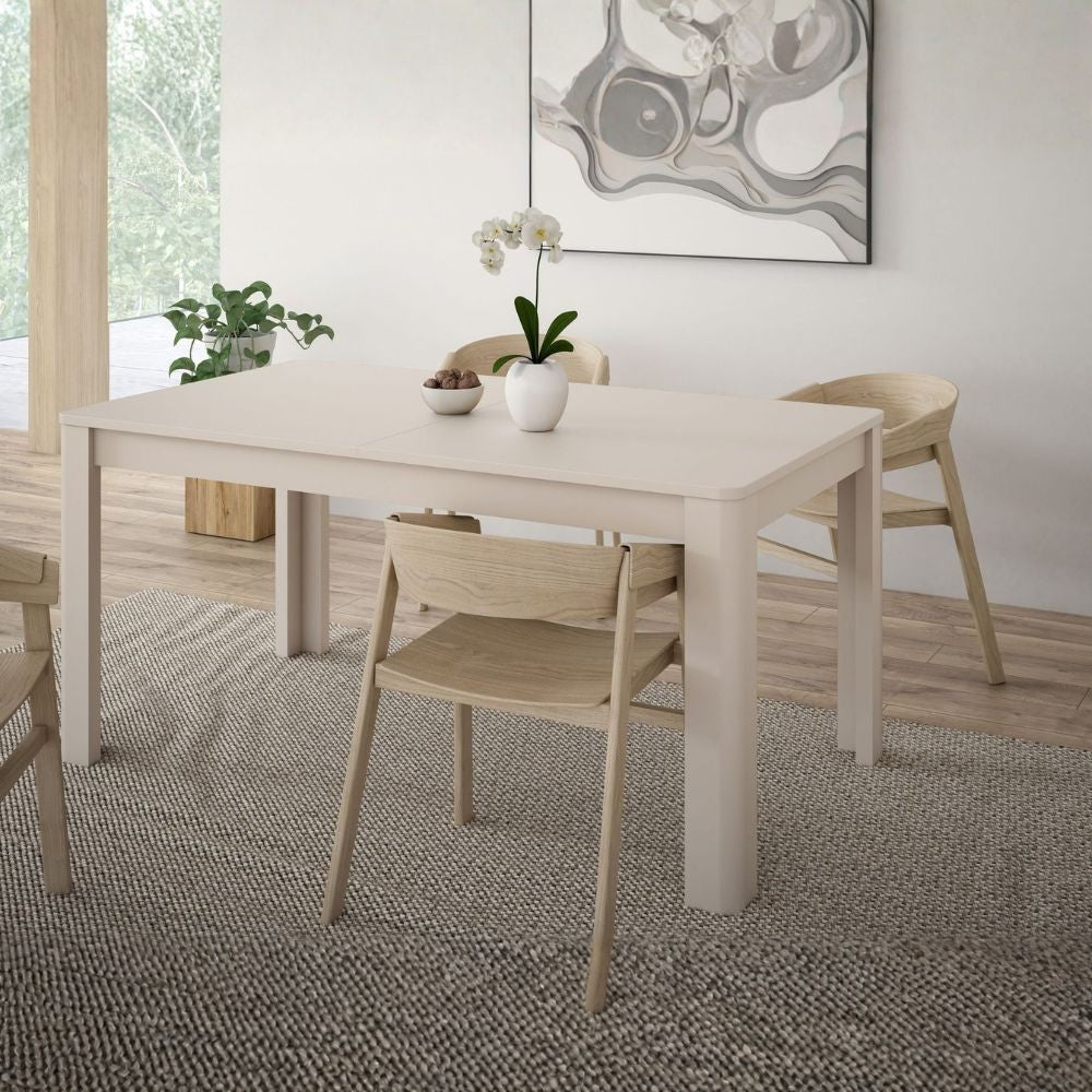 Tavolo allungabile Mono Core con allunga centrale 160x72.7x90.4 cm colore cashmere