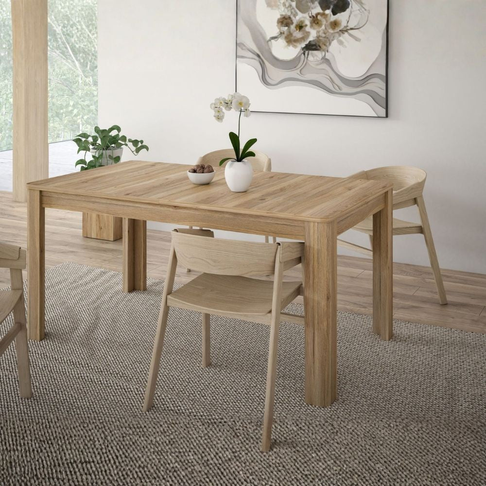 Tavolo allungabile Mono Core con allunga centrale 160x72.7x90.4 cm colore rovere