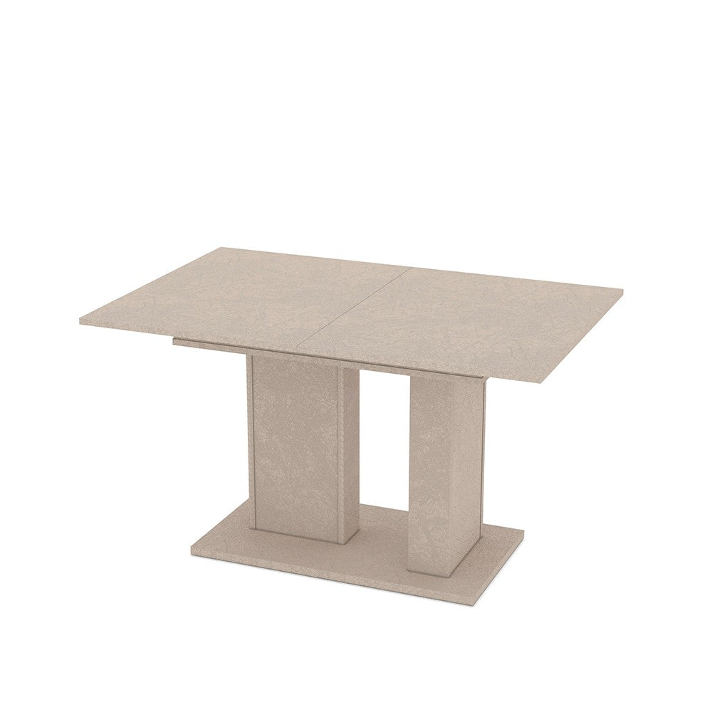 Tavolo allungabile Sone con allunga centrale colore cashmere