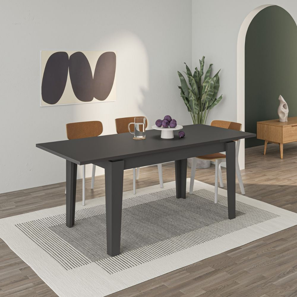 Tavolo allungabile Tolmen antracite 140x80 cm