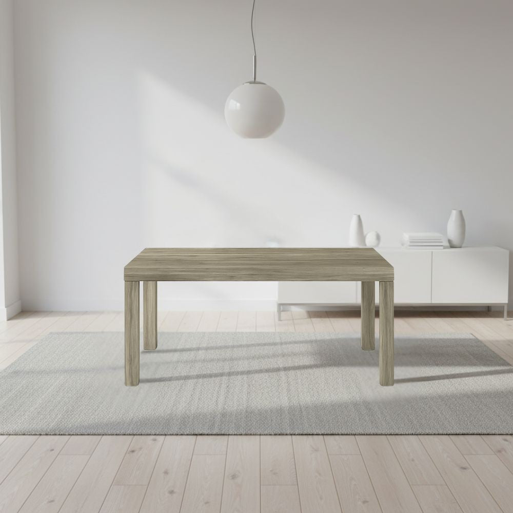 Tavolo Imab Piana T07 in larice grigio con 2 allunghe 140x90x75H cm.