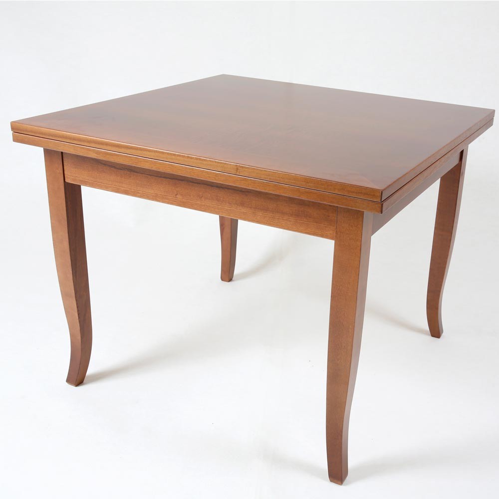 Tavolo quadrato allungabile Verona noce 90x90