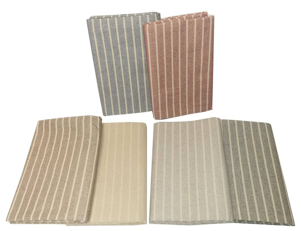 Telo Copridivano Made in Italy, Copritutto 100% Cotone Riciclato Tinto Filo, a Righe, Telo Arredo, Salva Divano, Coperta Picnic - Milano 7 Arte e Design