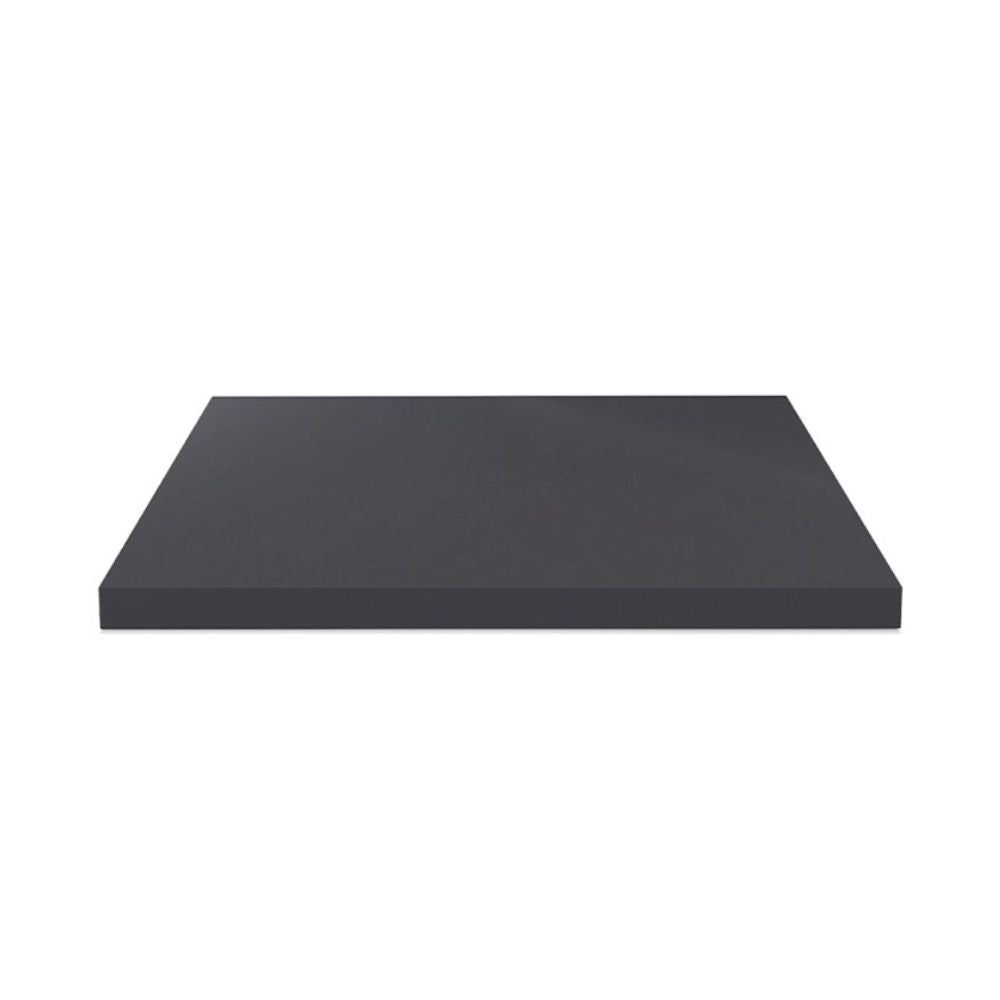 Top per bagno 80x48x3.8 con bordo poliuretano in antracite satinato