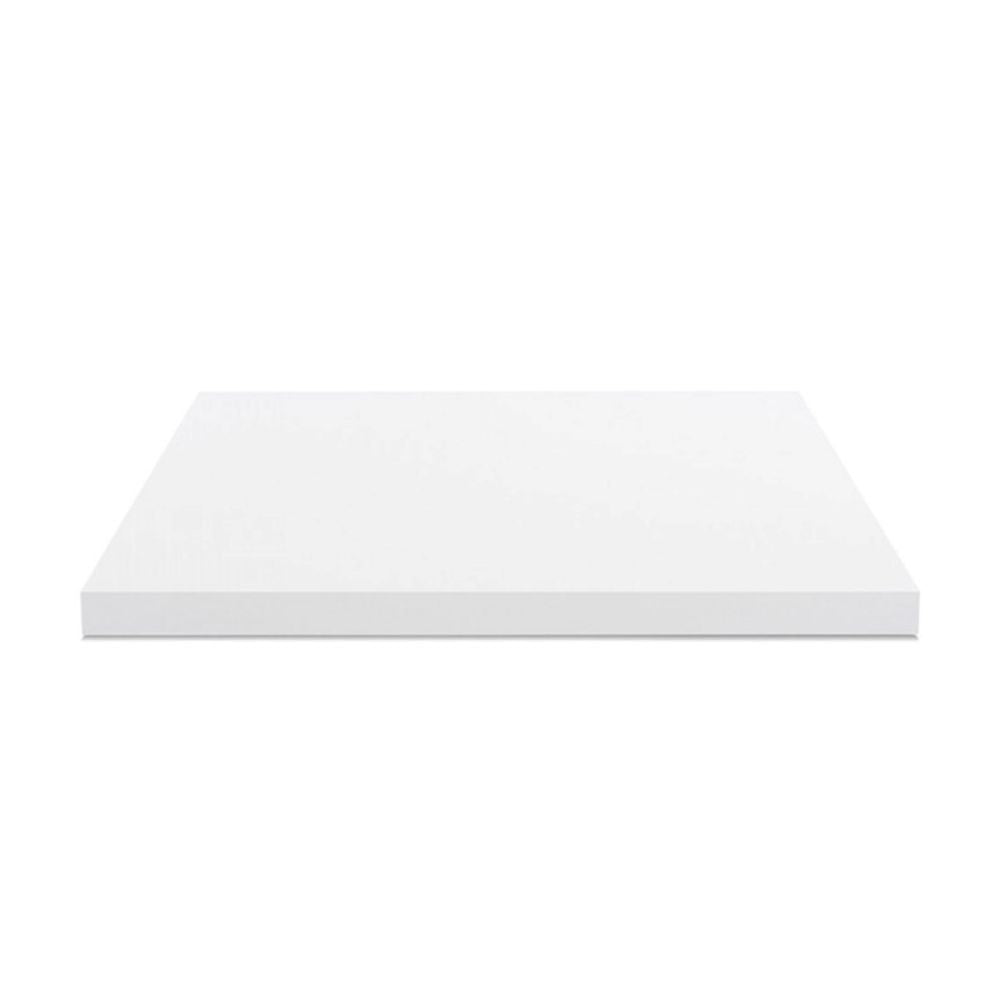 Top per bagno 80x48x4 con bordo poliuretano in bianco