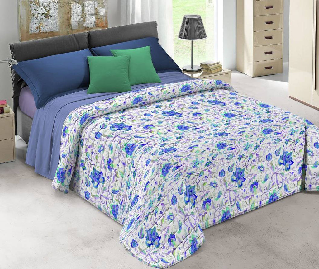 Trapuntino primaverile copri letto trapuntato matrimonio made in Italy - Milano 7 Arte e Design