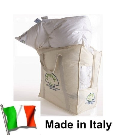 Vero Piumino Trentino Alto Adige piuma oca bianco letto matrimoniale Made Italy - Milano 7 Arte e Design
