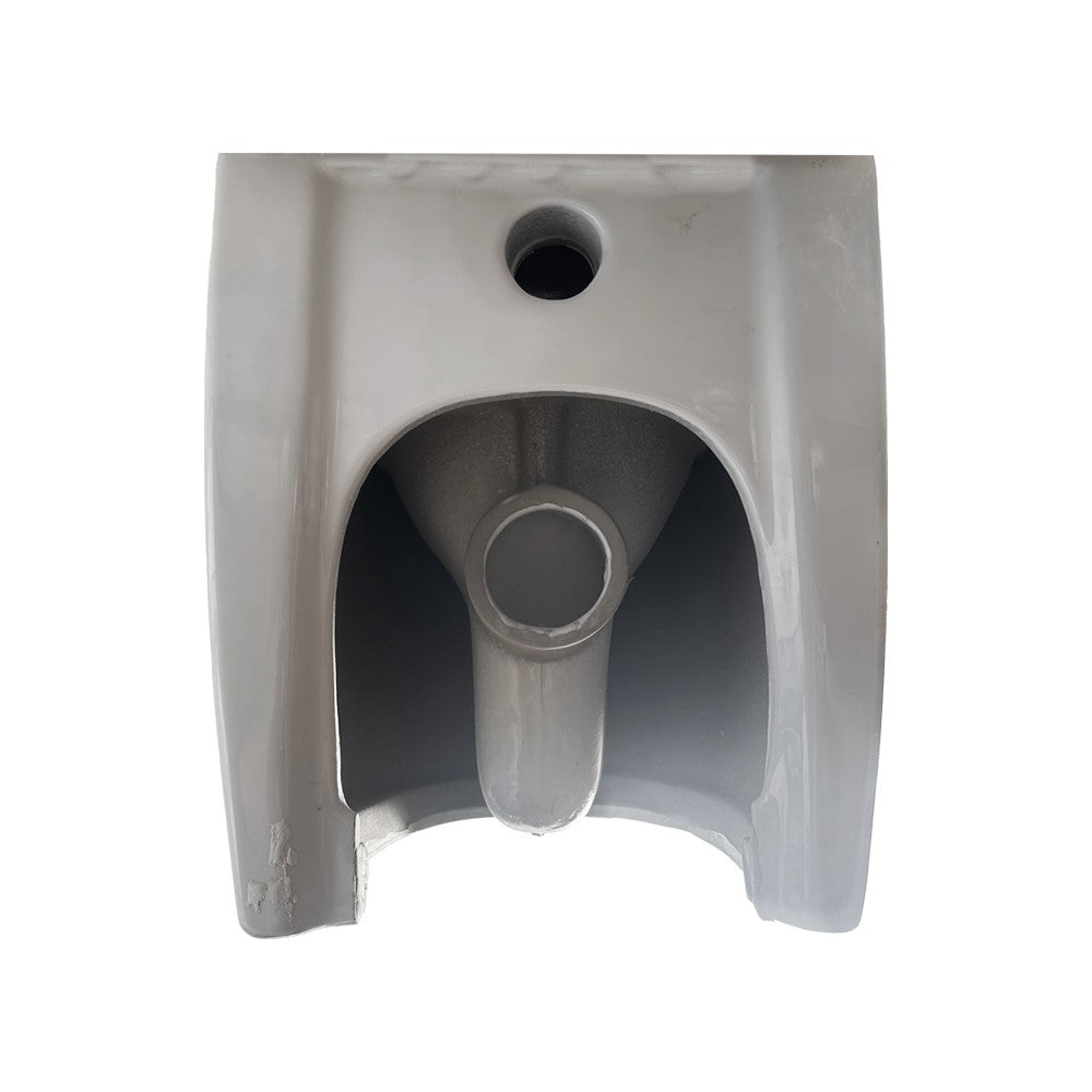 WC filo muro FT53A a pavimento in ceramica 52.5x37x41H cm. bianco