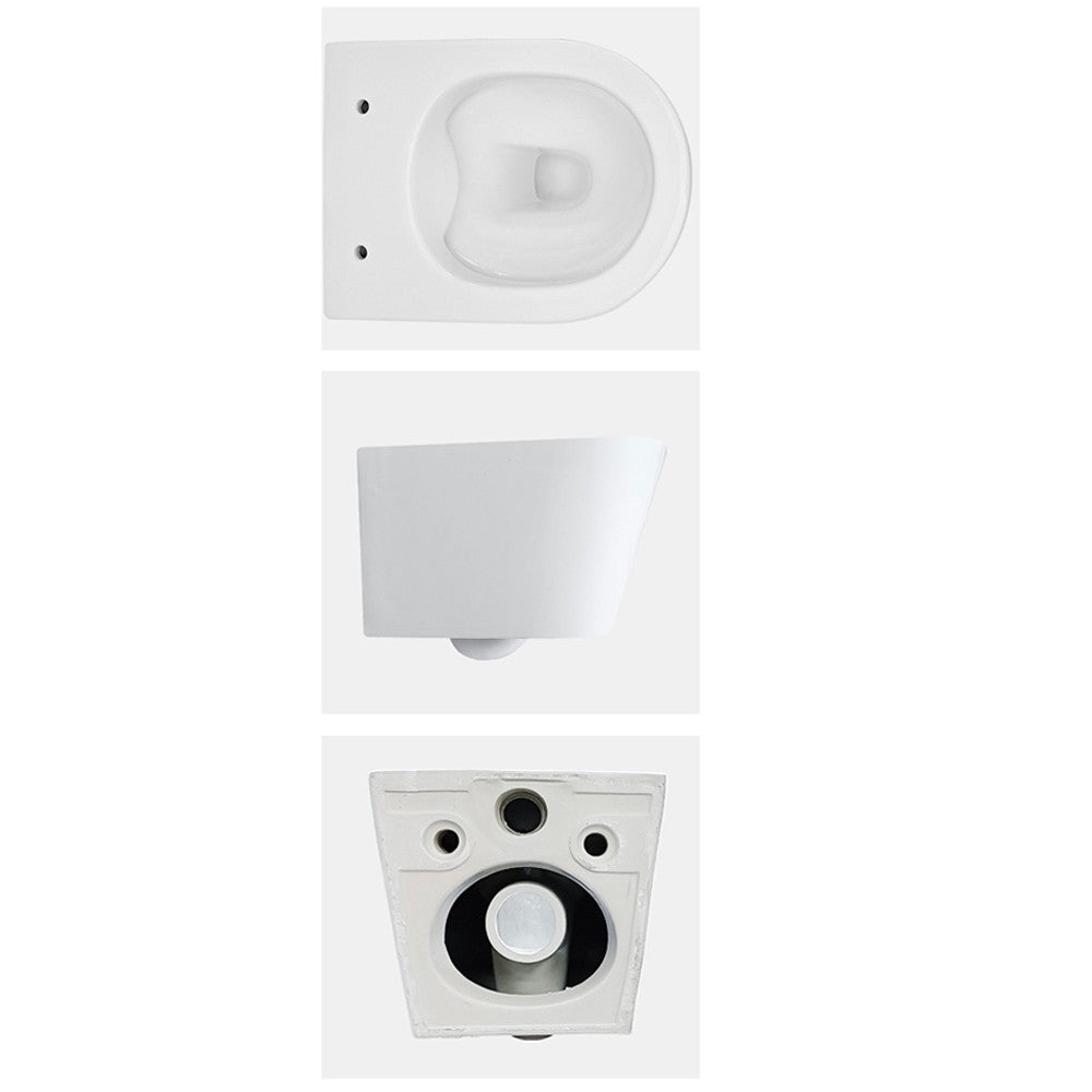 WC sospeso rimless YJ-2392 48.5x36x.36.5 cm bianco lucido