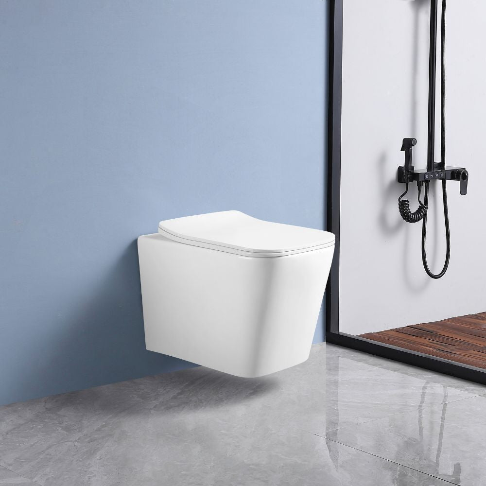 WC sospeso YJ-2303 con scarico a parete bianco lucido